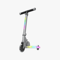 side angle of the helio x kick scooter in silver
