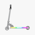 silver helio x kick scooter facing left