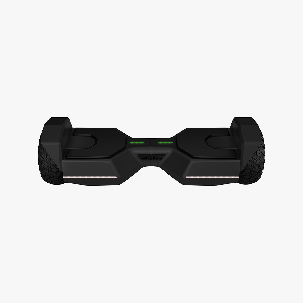 front view of the black impact hoverboard