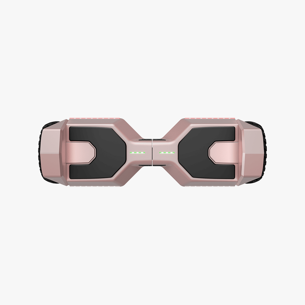 aerial view of rosegold impact hoverboard