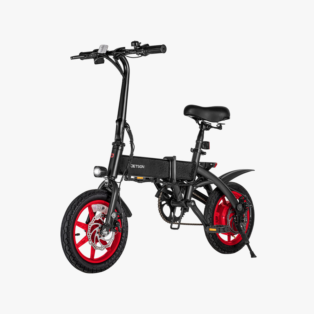 Arro bike facing to the left and angled diagonally with the kickstand down