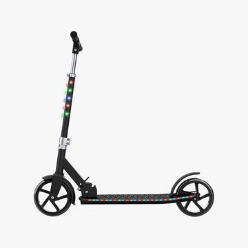 black jupiter jumbo scooter facing left