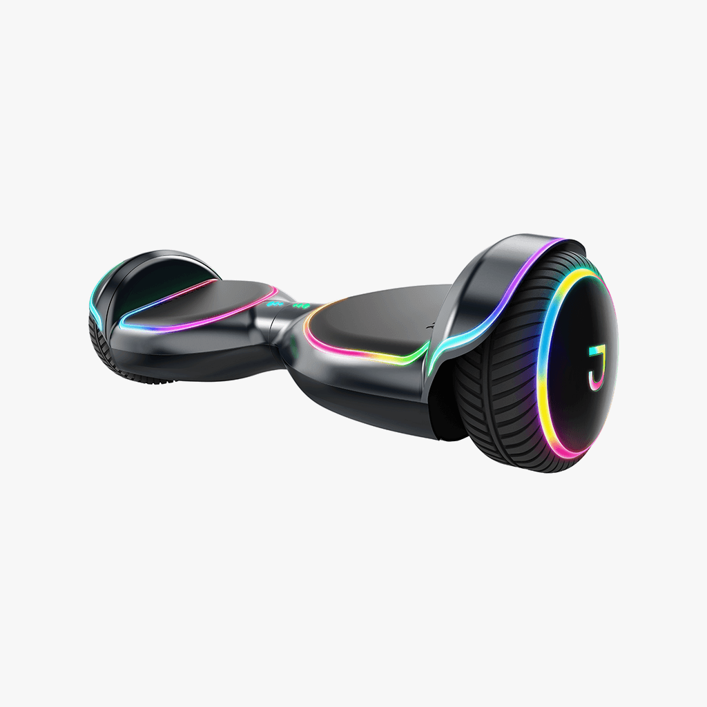 front view of the Magma hoverboard angled to the left 
