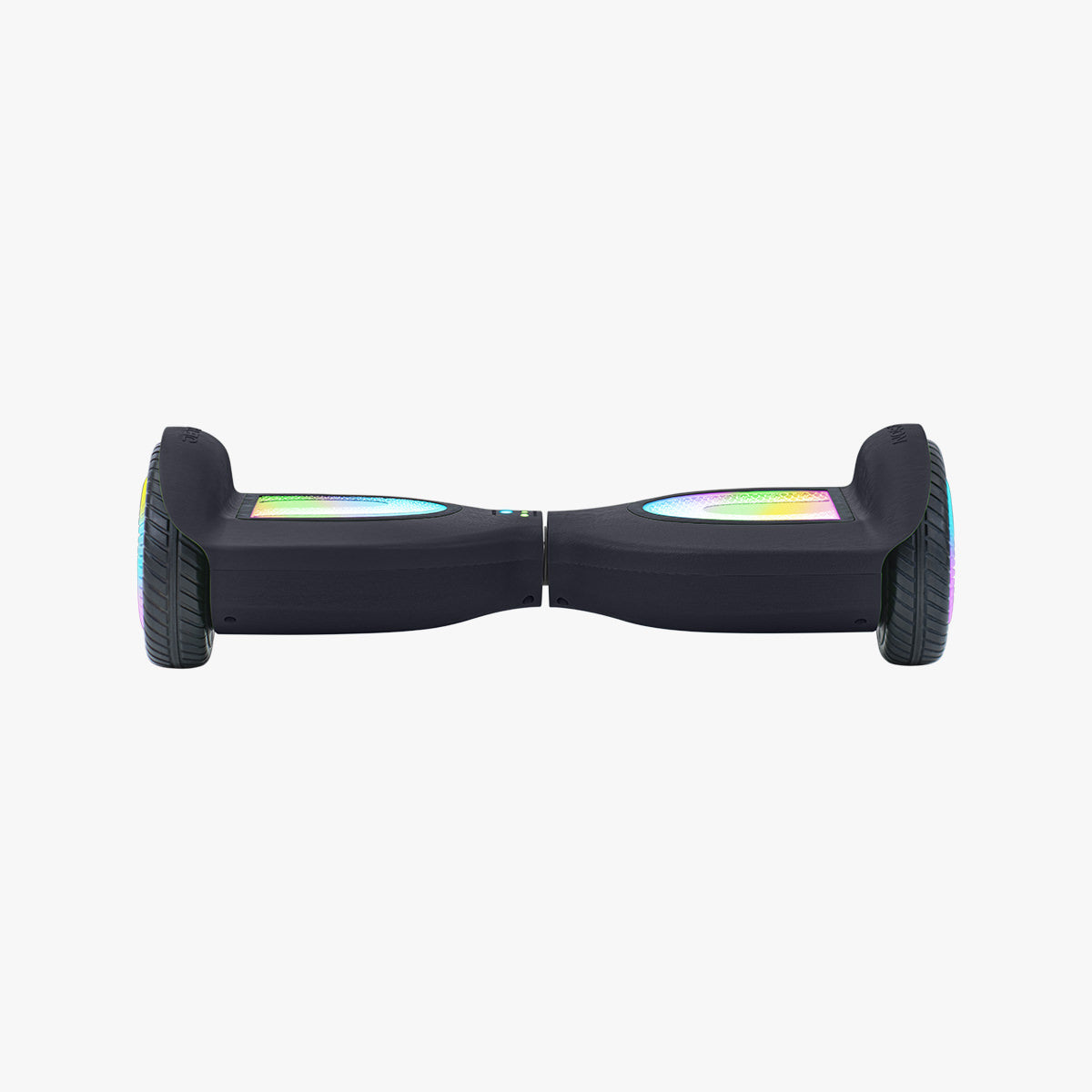 straight on front view of the black Mojo hoverboard
