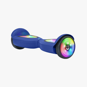 front side view of the blue Mojo hoverboard