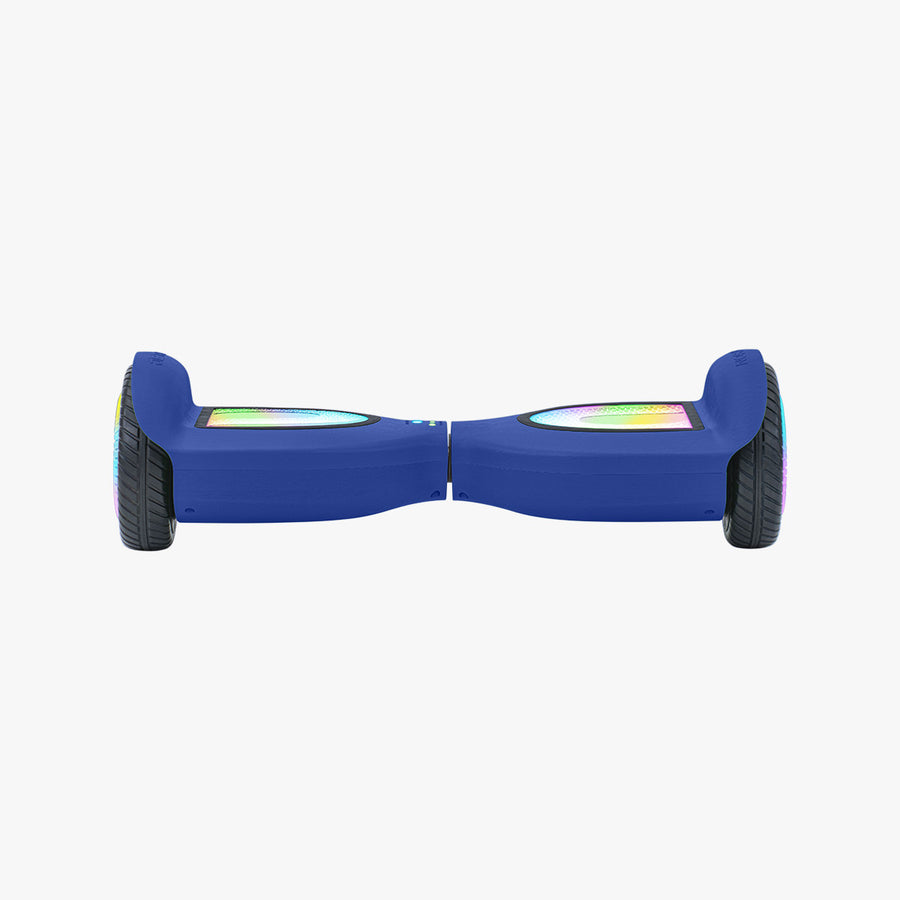 front side view of the blue Mojo hoverboard