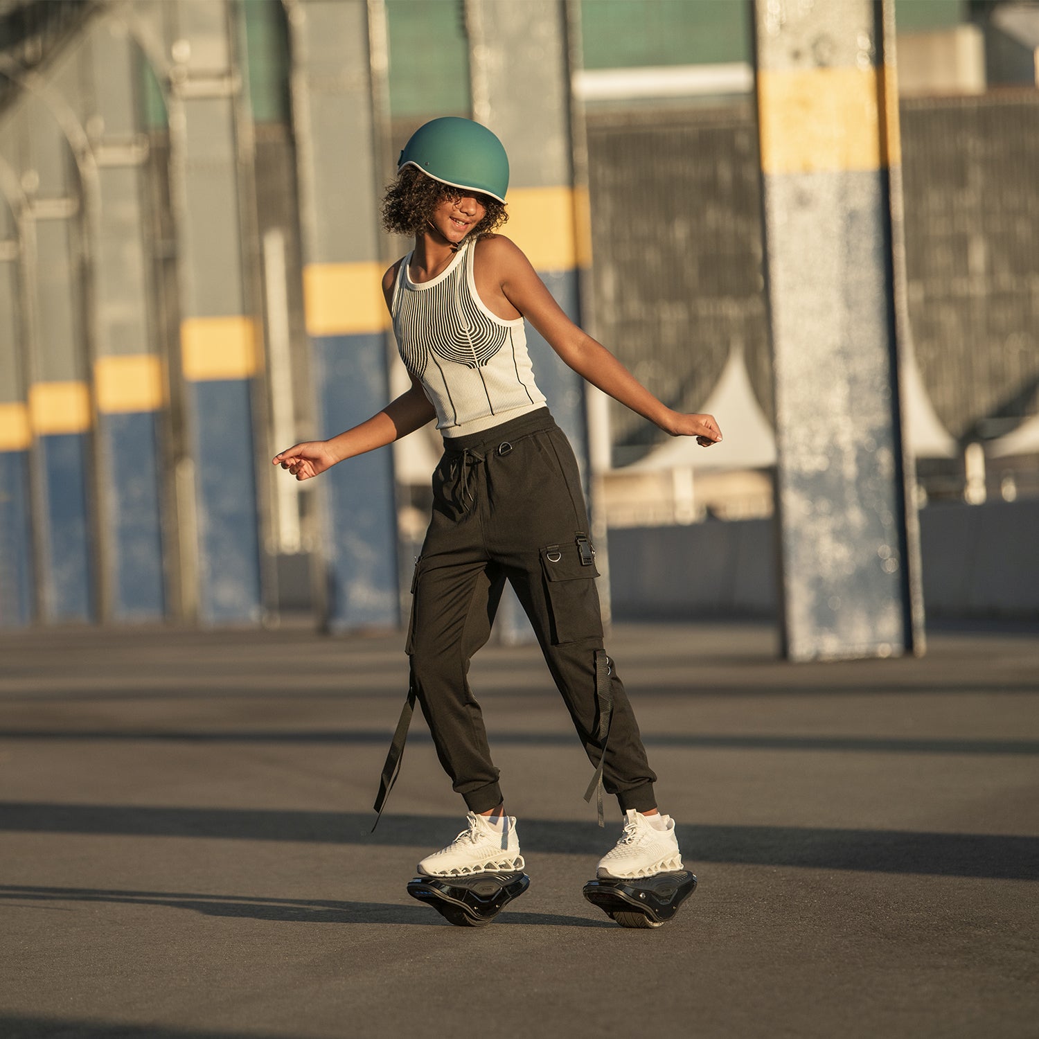 a young person riding on their MotoKicks