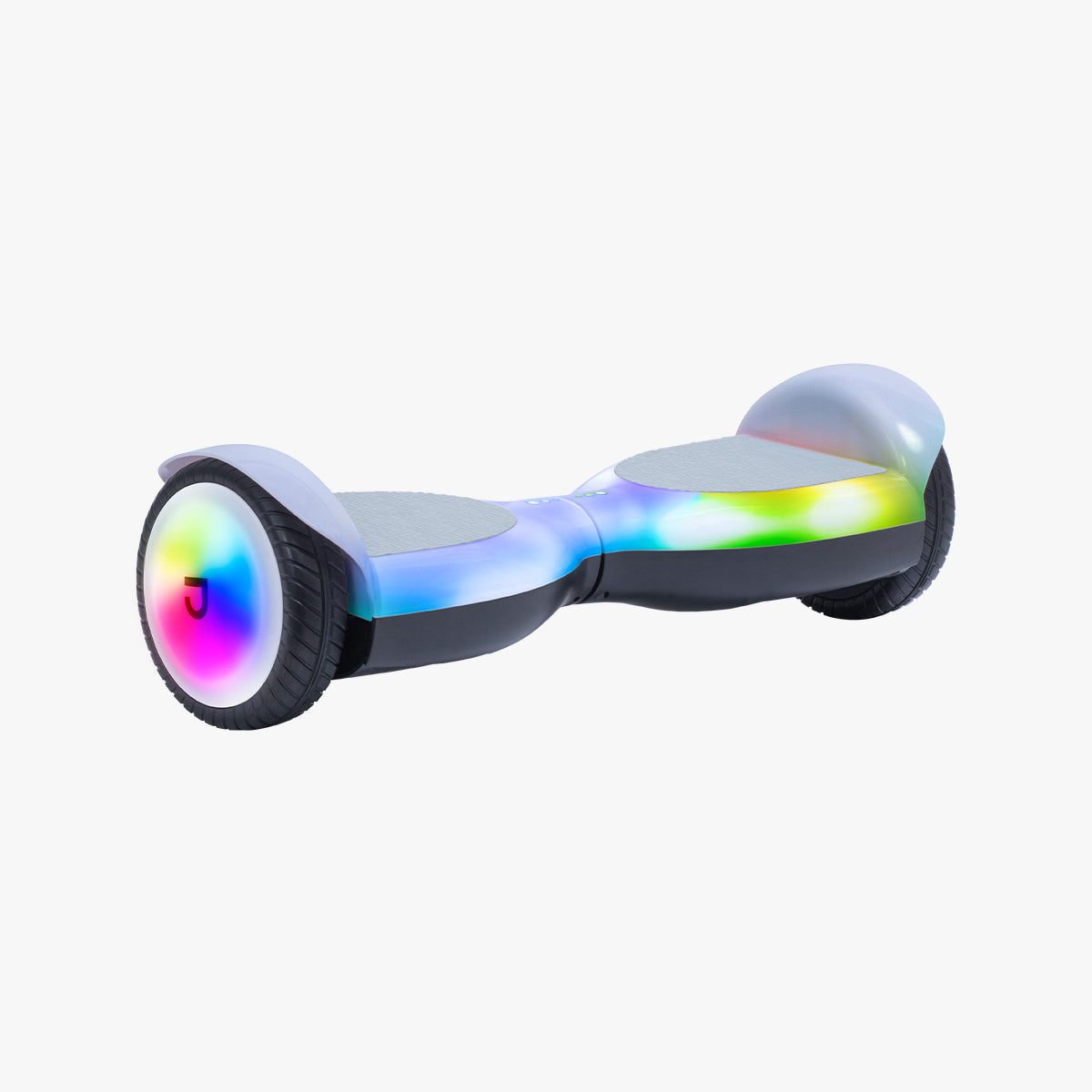 front view of the Plasma X hoverboard angled to the left