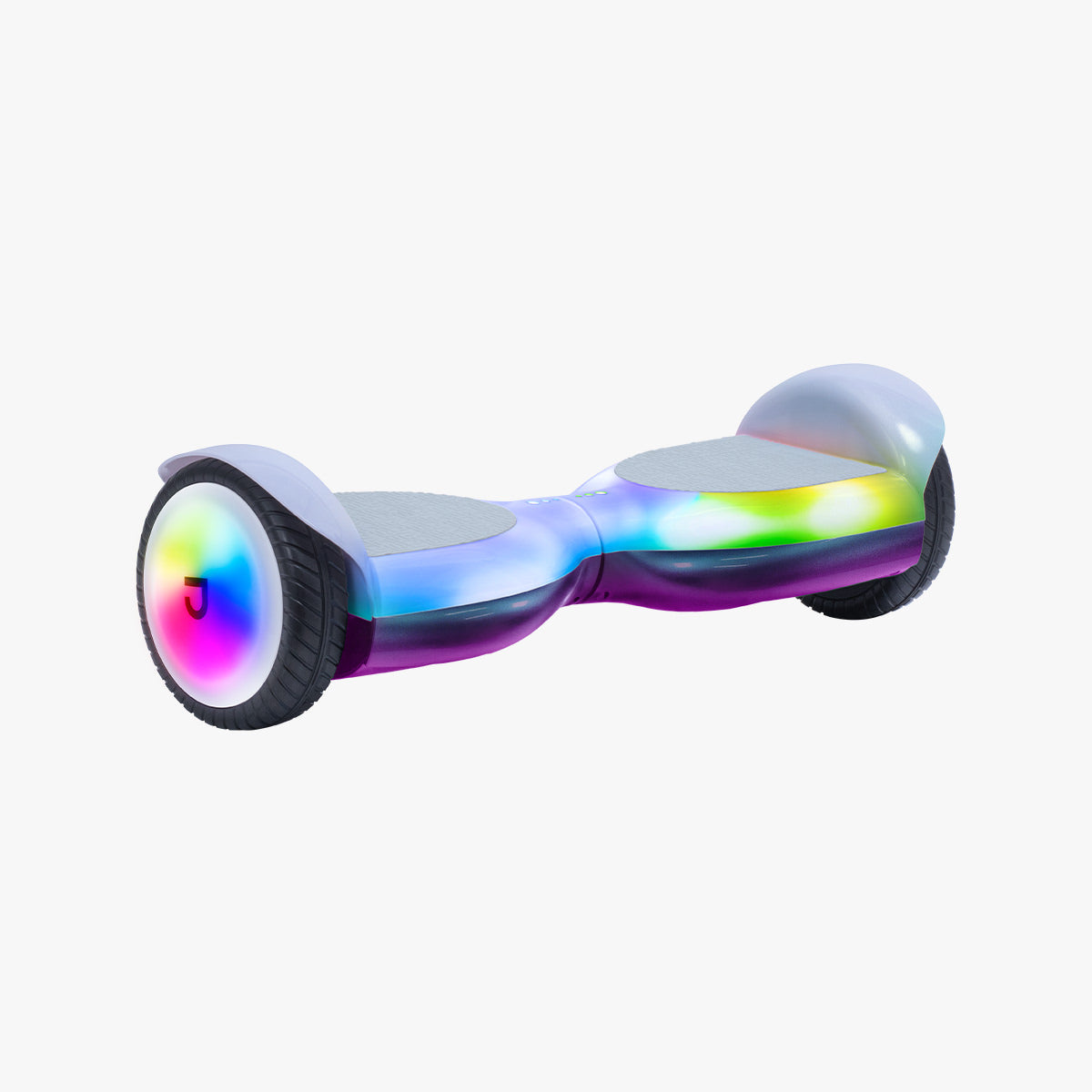 front view of the Plasma X hoverboard angled to the left