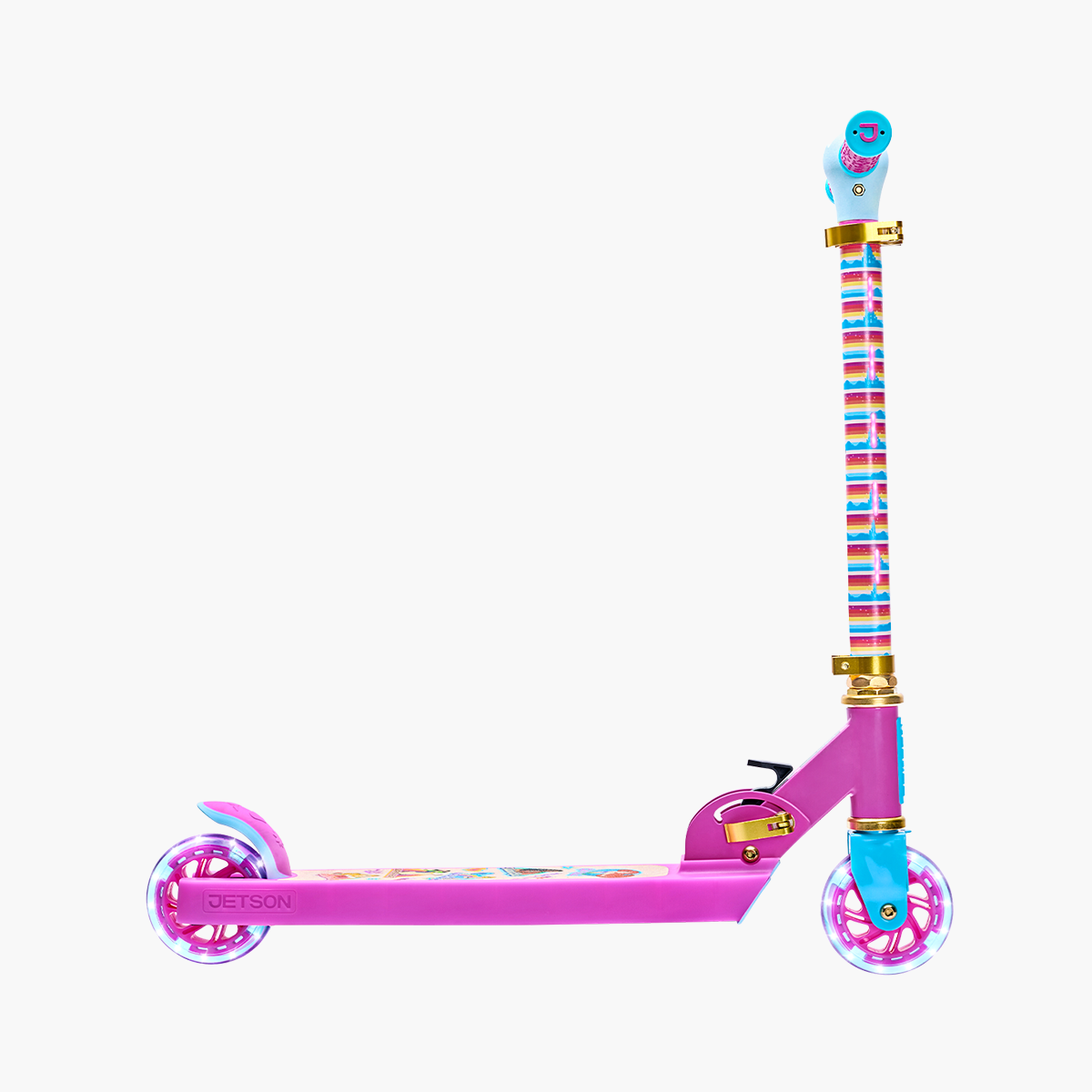 side view of the kick scooter facing to the right 