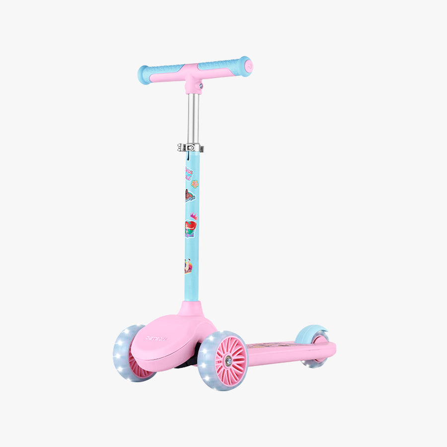 side view of the Disney Princess customizable kick scooter facing to the left