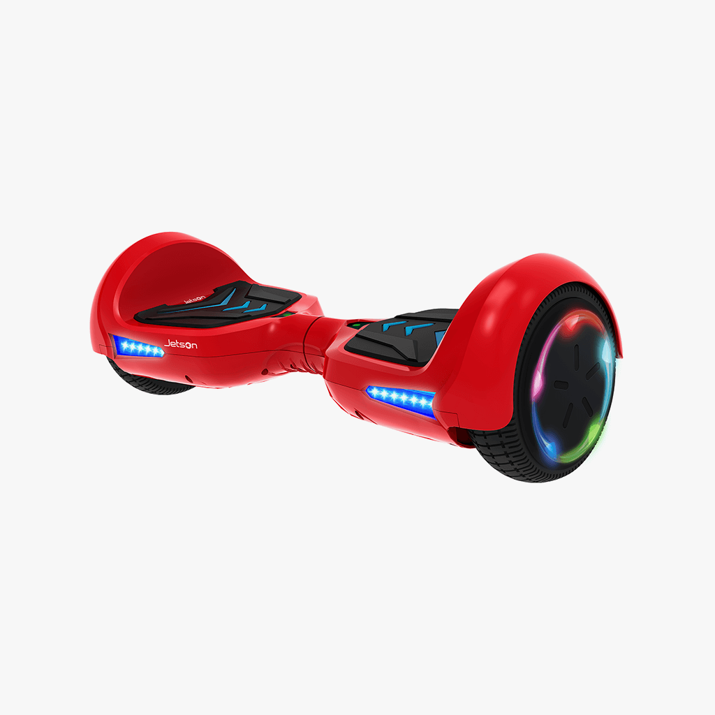 Red hoverboard with online bluetooth